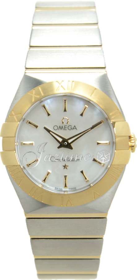 OMEGA 123.20.27.60.05.002 CONSTELLATION QUARTZ 27mm STEEL AND YELLOW GOLD BRAND NEW