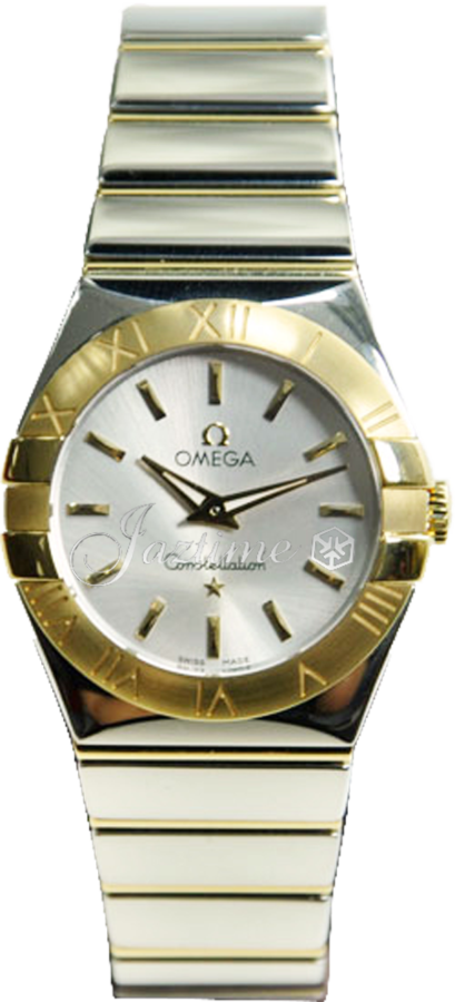OMEGA 123.20.27.60.02.004 CONSTELLATION QUARTZ 27mm STEEL AND YELLOW GOLD BRAND NEW