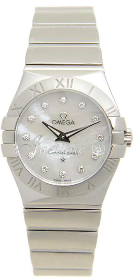 OMEGA 123.10.27.60.55.002 CONSTELLATION QUARTZ 27mm STEEL BRAND NEW