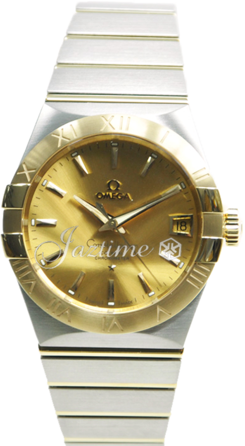 OMEGA 123.20.38.21.08.001 CONSTELLATION CO-AXIAL 38mm STEEL AND YELLOW GOLD - BRAND NEW