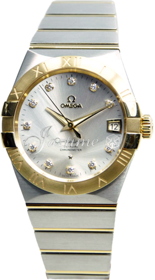 OMEGA 123.20.38.21.52.002 CONSTELLATION CO-AXIAL 38mm STEEL AND YELLOW GOLD - BRAND NEW