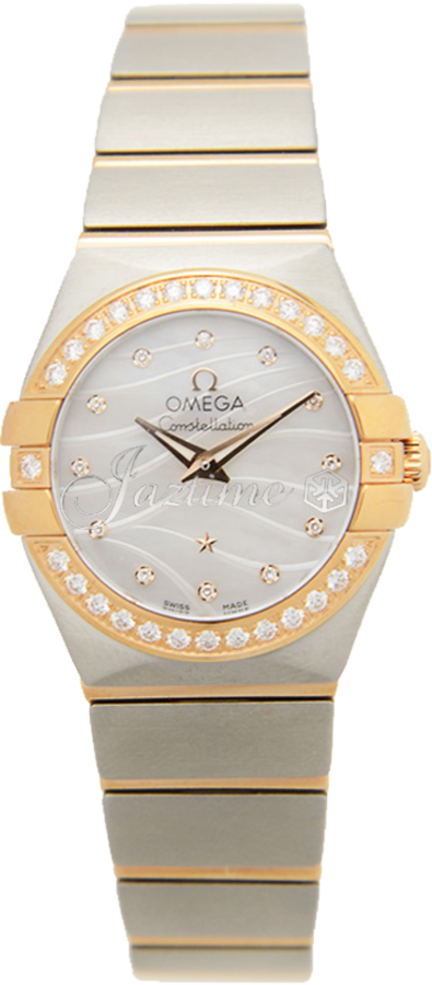 OMEGA 123.25.24.60.55.012 CONSTELLATION QUARTZ 24mm STEEL AND RED GOLD BRAND NEW
