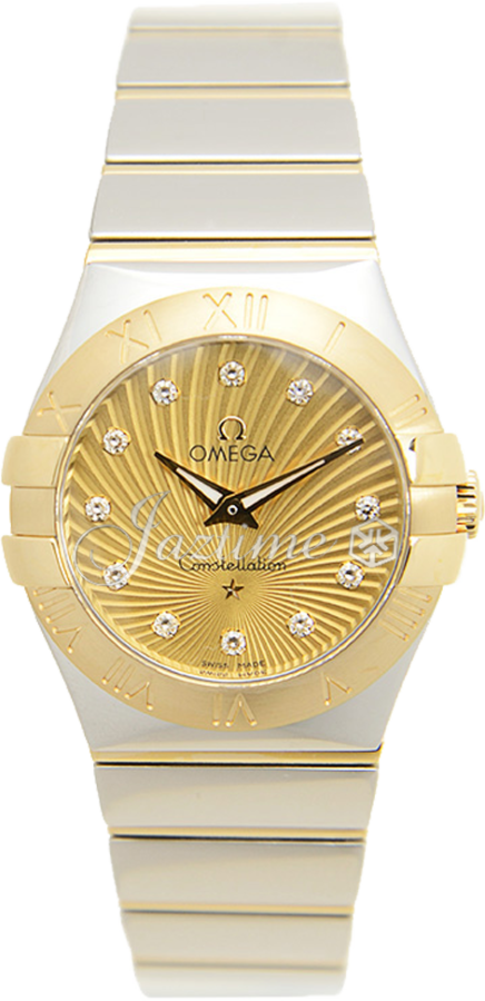 OMEGA 123.20.27.60.58.002 CONSTELLATION QUARTZ 27mm STEEL AND YELLOW GOLD BRAND NEW