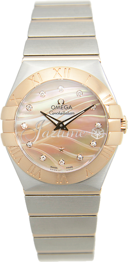 OMEGA 123.20.27.60.57.002 CONSTELLATION QUARTZ 27mm STEEL AND RED GOLD BRAND NEW