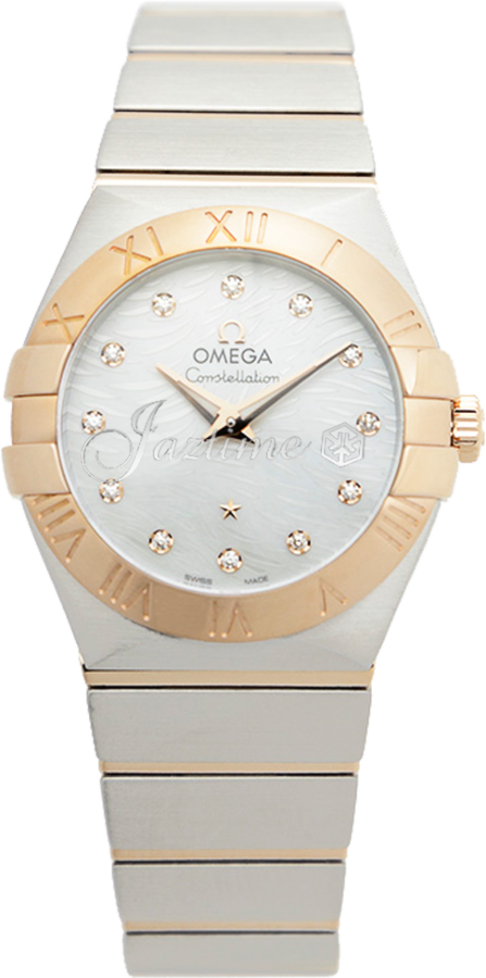 OMEGA 123.20.27.60.55.007 CONSTELLATION QUARTZ 27mm STEEL AND RED GOLD BRAND NEW