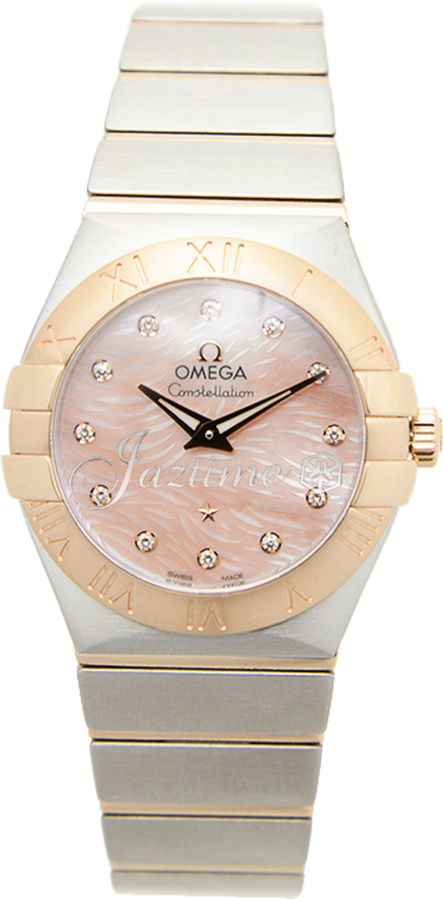 OMEGA 123.20.27.60.57.004 CONSTELLATION QUARTZ 27mm STEEL AND RED GOLD BRAND NEW