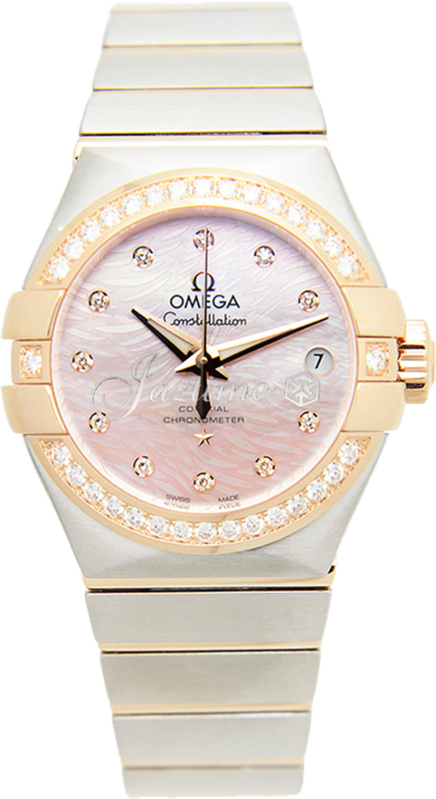 OMEGA 123.25.27.20.57.004 CONSTELLATION CO-AXIAL 27mm STEEL AND RED GOLD - BRAND NEW