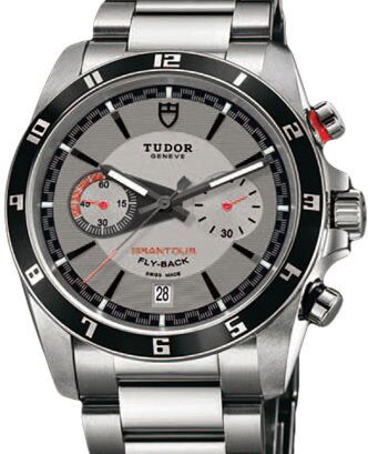 Tudor Grantour Chronograph Fly Back 20550N 95730 Silver Index Stainless Steel 42mm BRAND NEW