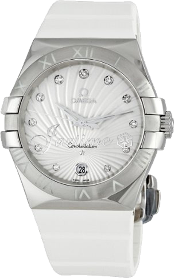 OMEGA 123.12.35.60.52.001 CONSTELLATION QUARTZ 35mm STEEL BRAND NEW