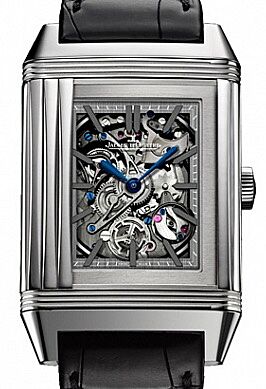 Jaeger-LeCoultre Calibre 944 Reverso R?p?tition Minutes ? Rideau 2353520 Skeleton White Gold Leather 55 x 36mm Manual-Winding - BRAND NEW