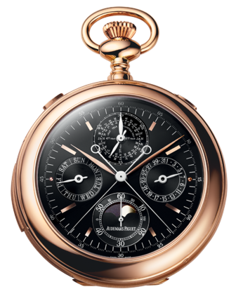 Audemars Piguet 25701OR.OO.000XX.03 Classique Pocket-Watch 52mm Black Index Rose Gold BRAND NEW