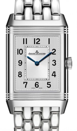 Jaeger-LeCoultre Calibre 854B/2 Reverso Classic Medium Duetto 2588120 Silver / Black Guilloche Stainless Steel 40 x 24mm Manual-Winding BRAND NEW