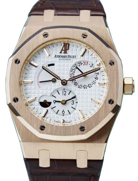 Audemars Piguet Royal Oak Dual Time 39mm Rose Gold White Dial 26120OR.OO.D088CR.01