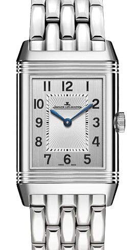 Jaeger-LeCoultre Calibre 657 Reverso Classic Small 2618130 Silver Guilloche Stainless Steel 34.2 x 21mm Quartz BRAND NEW