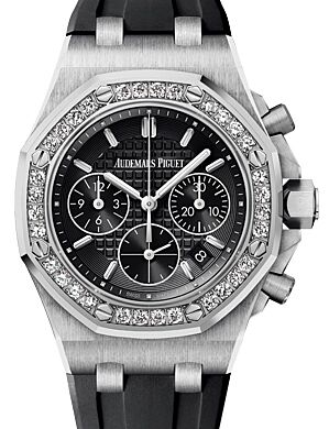 Audemars Piguet Offshore Chronograph 37mm Steel Diamond Bezel Black Dial 26231ST.ZZ.D002CA.01