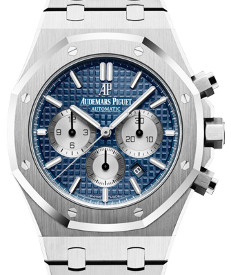 Audemars Piguet Royal Oak Chronograph Stainless Steel Blue Index 41mm Steel Bracelet 26331ST.OO.1220ST.01 - PRE-OWNED