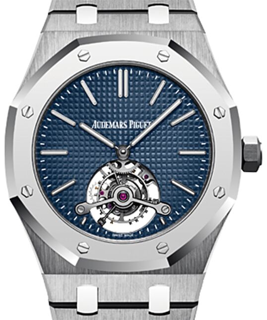 Audemars Piguet Royal Oak Tourbillon Extra-Thin 26510IP.OO.1220IP.01 Blue Index Titanium 41mm Hand-Wound - BRAND NEW