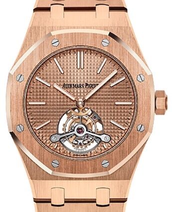 Audemars Piguet Royal Oak Tourbillon Extra-Thin Rose Gold 41mm Pink Gold Dial 26515OR.OO.1220OR.01