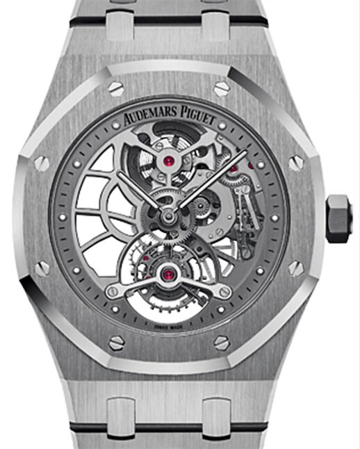 Audemars Piguet Royal Oak Tourbillon Extra-Thin Openworked 26518ST.OO.1220ST.01 Rhodium Stainless Steel 41mm Hand-Wound - BRAND NEW