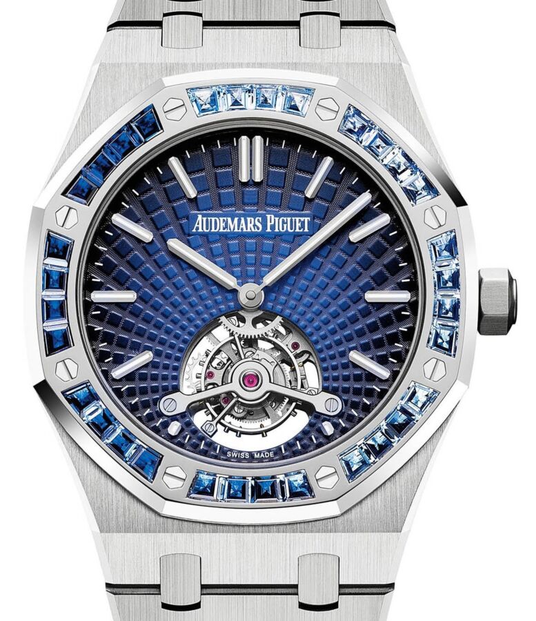 Audemars Piguet Royal Oak Tourbillon Extra-Thin Platinum Blue Dial 26521PT.YY.1220PT.01