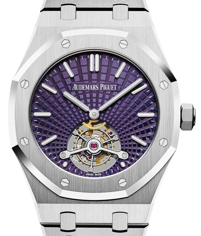 Audemars Piguet Royal Oak Tourbillon Extra-Thin Stainless Steel 41mm Purple Dial 26522ST.OO.1220ST.01
