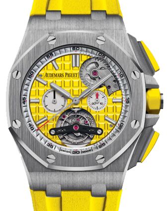 Audemars Piguet Royal Oak Offshore Tourbillon Chronograph Selfwinding 26540ST.OO.A051CA.01 Yellow Index Stainless Steel Rubber 44mm - BRAND NEW