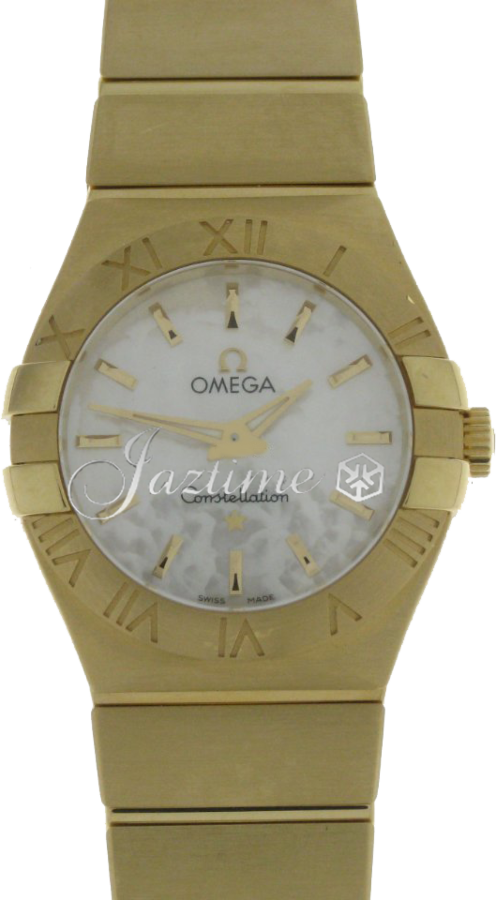 OMEGA 123.50.27.60.05.002 CONSTELLATION QUARTZ 27mm YELLOW GOLD BRAND NEW