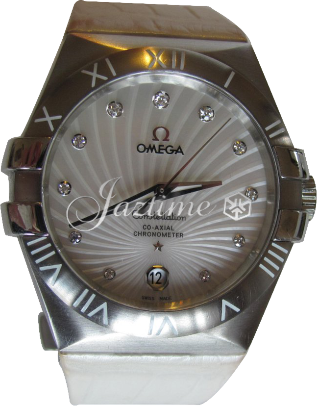 OMEGA 123.13.35.20.55.001 CONSTELLATION CO-AXIAL 35mm STEEL BRAND NEW