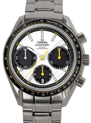 Omega 326.30.40.50.04.001 Speedmaster Racing Co-Axial Chronograph 40mm White Index Stainless Steel BRAND NEW