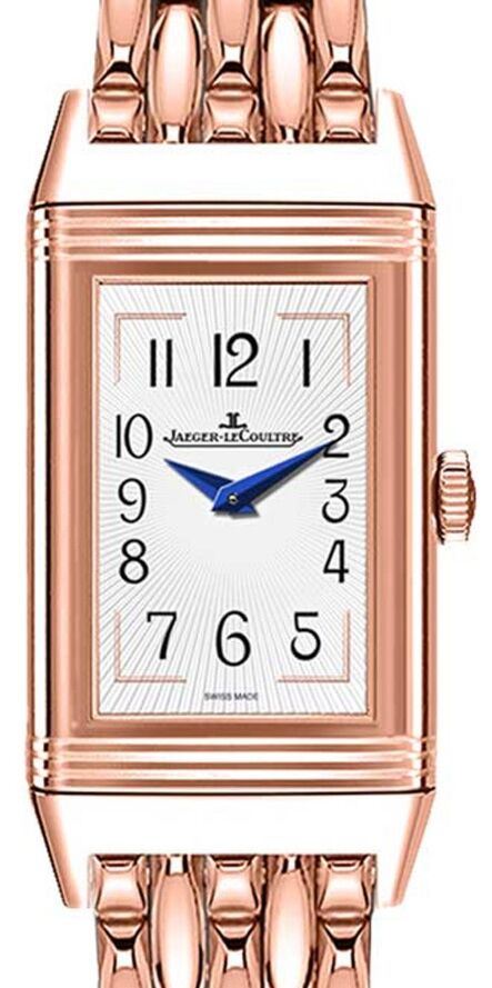 Jaeger-LeCoultre Calibre 842 Reverso One Duetto Moon 3352120 White Guilloche Arabic / Brown Rose Gold 40.1 x 20mm Manual-Winding BRAND NEW