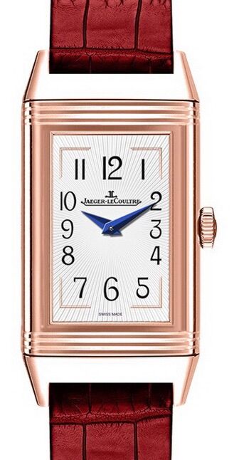 Jaeger-LeCoultre Calibre 842 Reverso One Duetto Moon 3352420 White Guilloche Arabic / Brown Rose Gold Red Leather 40.1 x 20mm Manual-Winding BRAND NEW