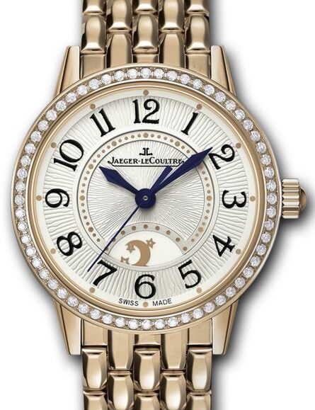 Jaeger-LeCoultre Calibre 967A Rendez-Vous Night &amp; Day 3462121 Silver Guilloche Arabic Diamond Bezel Rose Gold 29mm Automatic BRAND NEW