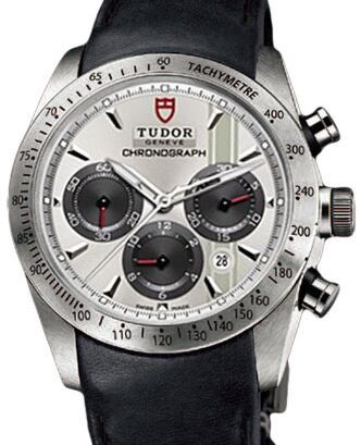 Tudor Fastrider Chronograph 42000 Silver Index Stainless Steel &amp; Leather 42mm BRAND NEW