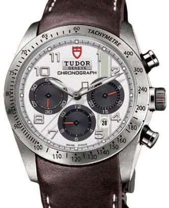 Tudor Fastrider Chronograph 42000 White Arabic Stainless Steel & Leather 42mm - BRAND NEW