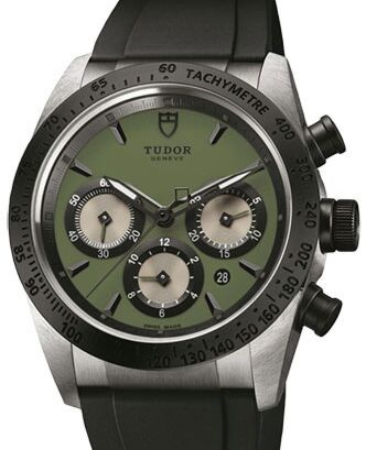 Tudor Fastrider Chronograph 42010N Green Green Index Stainless Steel Rubber 42mm BRAND NEW