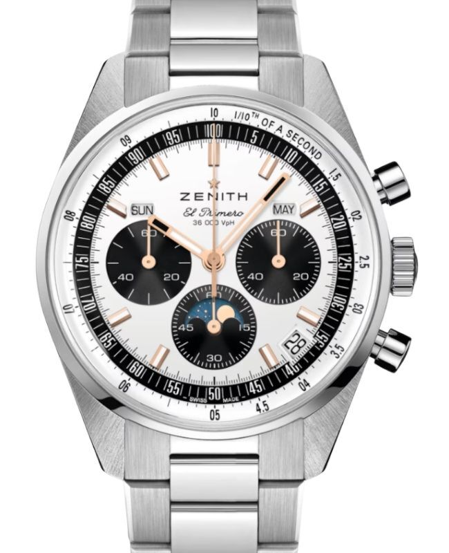 Zenith Chronomaster Original Triple Calendar Steel 41mm Silver Dial 03.3400.3610/38.M3200 - BRAND NEW