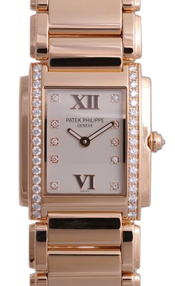 Patek Philippe Twenty~4 Ladies Rose Gold White Dial 4910/11R-011 - BRAND NEW