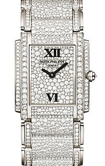 Patek Philippe Twenty~4 Ladies White Gold Diamond Pave Dial 4910/52G-001 - BRAND NEW
