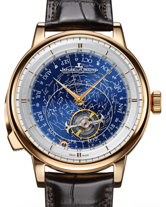 Jaeger-LeCoultre Calibre 945 Master Grande Tradition Grande Complication 5022480 Blue Satin Rose Gold Leather 44mm Manual-Winding BRAND NEW