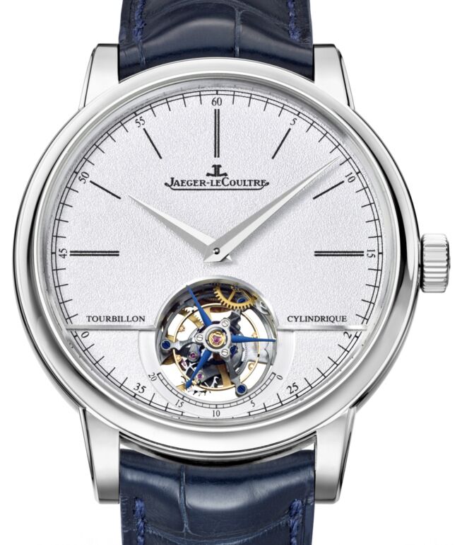 Jaeger-LeCoultre Calibre 995 Master Grande Tradition Tourbillon Cylindrique 5086420 Silver Index Platinum Leather 42mm Automatic BRAND NEW