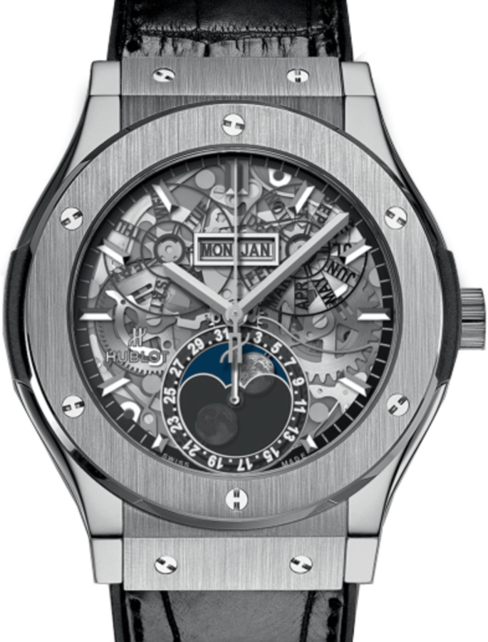 Hublot Classic Fusion Aerofusion Moonphase Titanium 45mm 517.NX.0170.LR - BRAND NEW