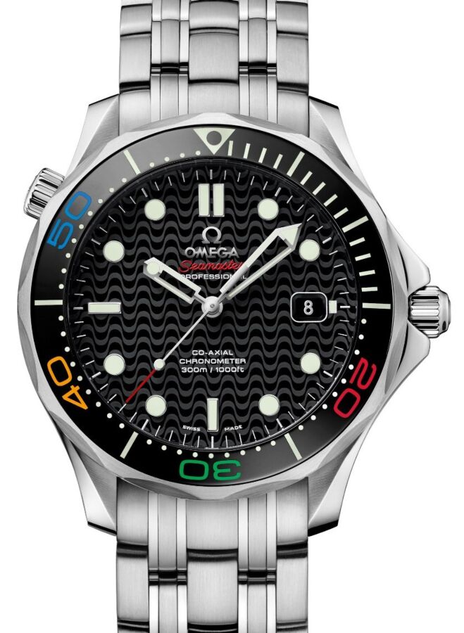 Omega Seamaster Diver 300M Co-Axial Chronometer 41mm "Rio 2016: Limited Edition Stainless Steel Black Dial Bracelet 522.30.41.20.01.001 - BRAND NEW