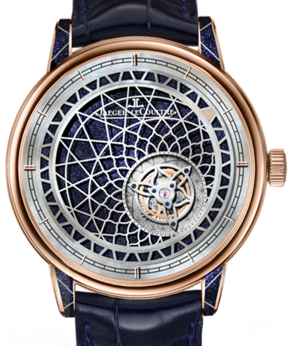 Jaeger-LeCoultre Calibre 941 Hybris Artistica Myst?rieuse 52224X8 Blue Aventurine Rose Gold Leather 42mm Automatic - BRAND NEW