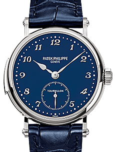Patek Philippe 5539G 010 Grand Complications 37mm Blue Enamel Arabic White Gold Leather BRAND NEW