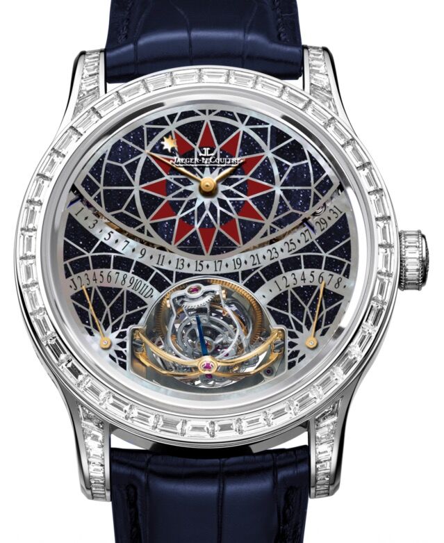 Jaeger-LeCoultre Calibre 177 Master Gyrotourbillon 1 6006406 Blue?Aventurine Diamond Bezel Platinum Leather 43mm Manual-Winding - BRAND NEW