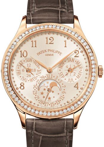 Patek Philippe Grand Complications Ladies First Perpetual Calendar Rose Gold Silver Dial Diamond Bezel 7140R-001 - BRAND NEW