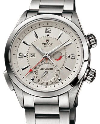Tudor Heritage Advisor 79620T-95740 Silver Arabic &amp; Index Titanium &amp; Stainless Steel 42mm BRAND NEW