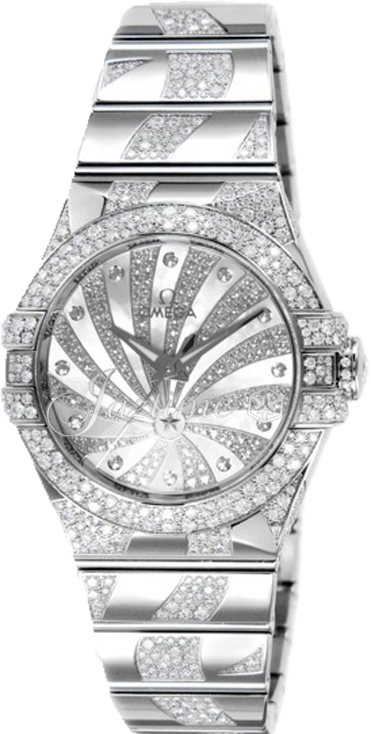 OMEGA 123.55.31.20.55.009 CONSTELLATION CO-AXIAL 31mm WHITE GOLD BRAND NEW