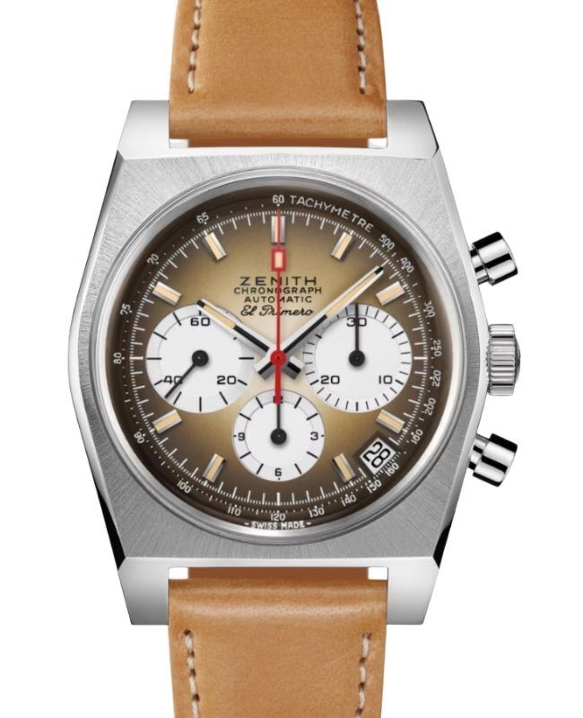 Zenith Chronomaster Revival El Primero A385 Steel 37mm Brown Dial 03.A384.400/385.C855 - BRAND NEW