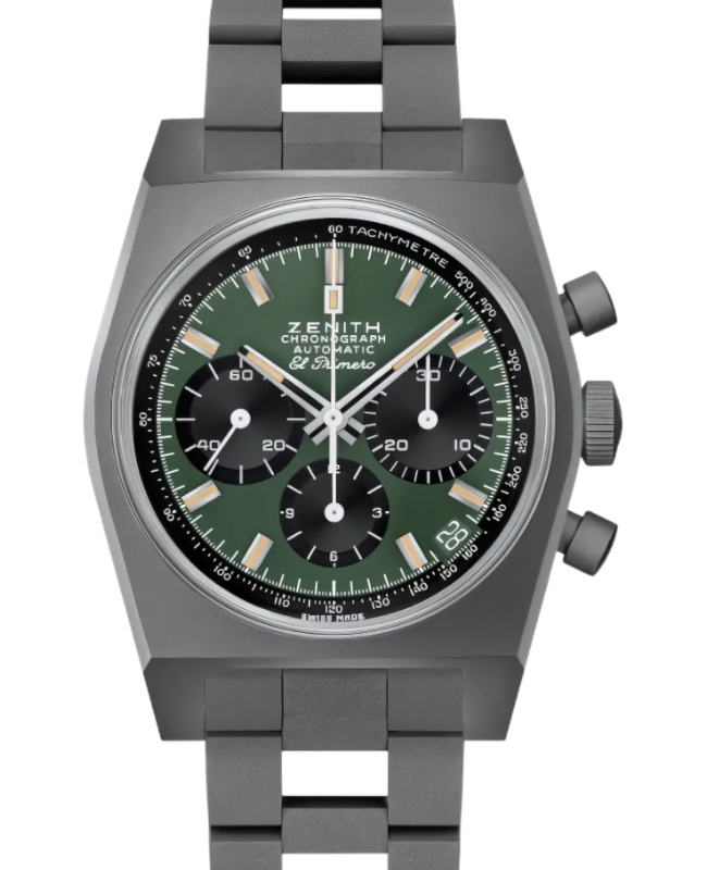 Zenith Chronomaster Revival Safari Titanium 37mm Deep Green Dial 97.T384.400/57.M384 - BRAND NEW